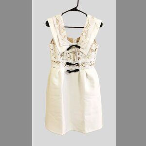 WHITE COCKTAIL & PARTY DRESS | NWT Lace mini dress Sz M